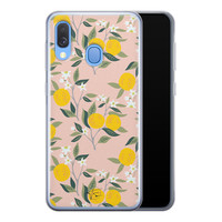 Telefoonhoesje Store Samsung Galaxy A40 siliconen hoesje - Citroenen