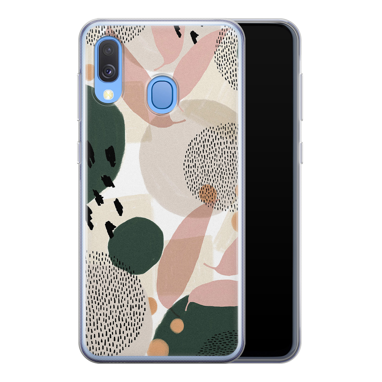 Leuke Telefoonhoesjes Samsung Galaxy A40 siliconen hoesje - Abstract print