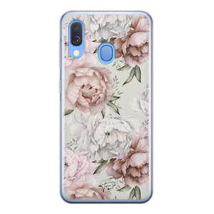 Telefoonhoesje Store Samsung Galaxy A40 siliconen hoesje - Classy flowers