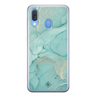 Casimoda Samsung Galaxy A40 siliconen hoesje - Touch of mint