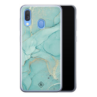 Casimoda Samsung Galaxy A40 siliconen hoesje - Touch of mint