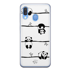 Telefoonhoesje Store Samsung Galaxy A40 siliconen hoesje - Panda