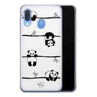 Telefoonhoesje Store Samsung Galaxy A40 siliconen hoesje - Panda