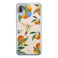 ELLECHIQ Samsung Galaxy A40 siliconen hoesje - Tropical Lemonade