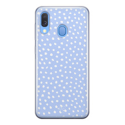 Telefoonhoesje Store Samsung Galaxy A40 siliconen hoesje - Purple dots