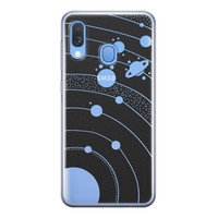 Telefoonhoesje Store Samsung Galaxy A40 siliconen hoesje - Universe space