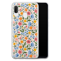 Telefoonhoesje Store Samsung Galaxy A20e siliconen hoesje - Romantische bloemen