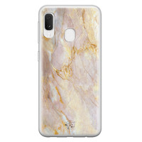 ELLECHIQ Samsung Galaxy A20e siliconen hoesje - Stay Golden Marble