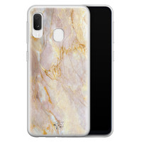 ELLECHIQ Samsung Galaxy A20e siliconen hoesje - Stay Golden Marble