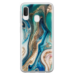 Telefoonhoesje Store Samsung Galaxy A20e siliconen hoesje - Magic marble