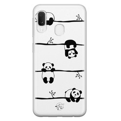 Telefoonhoesje Store Samsung Galaxy A20e siliconen hoesje - Panda