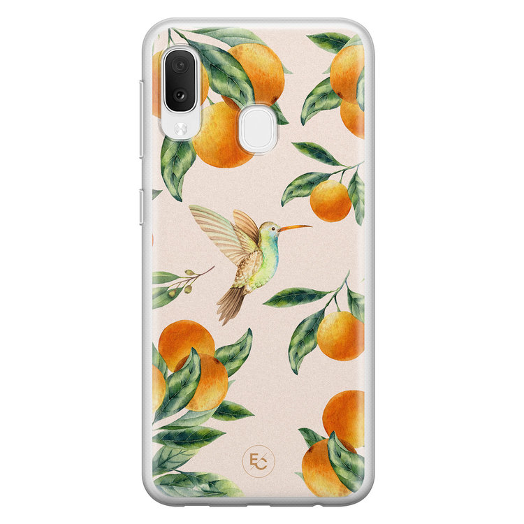 ELLECHIQ Samsung Galaxy A20e siliconen hoesje - Tropical Lemonade