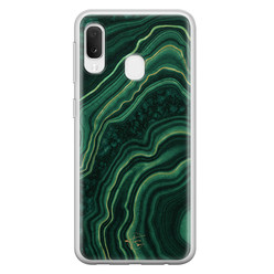 Telefoonhoesje Store Samsung Galaxy A20e siliconen hoesje - Agate groen