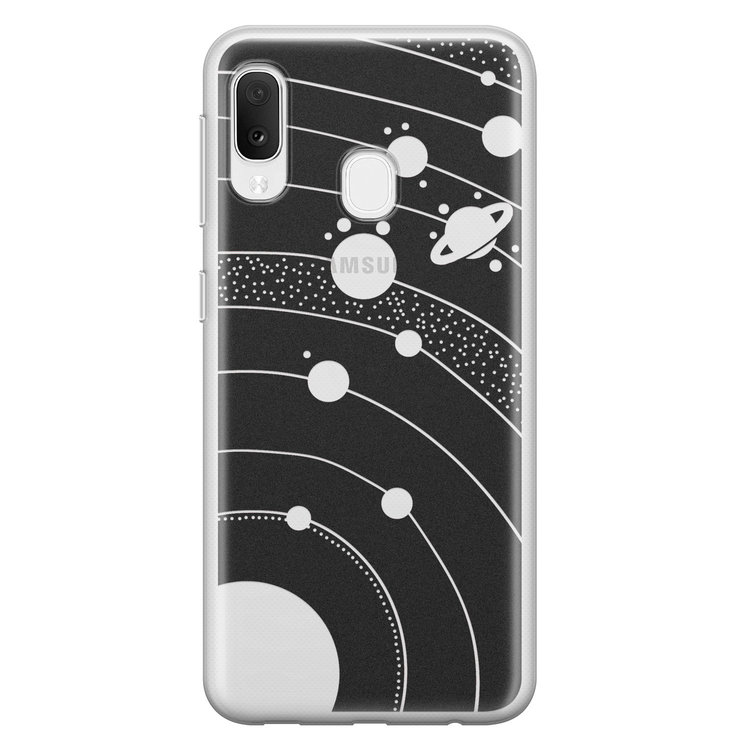 Telefoonhoesje Store Samsung Galaxy A20e siliconen hoesje - Universe space