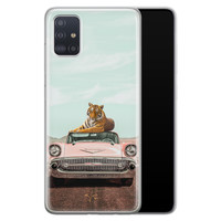 Telefoonhoesje Store Samsung Galaxy A51 siliconen hoesje - Chill tijger