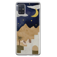 Leuke Telefoonhoesjes Samsung Galaxy A51 siliconen hoesje - Desert night