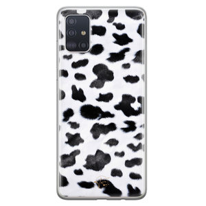 Telefoonhoesje Store Samsung Galaxy A51 siliconen hoesje - Koeienprint