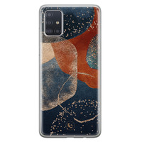 ELLECHIQ Samsung Galaxy A51 siliconen hoesje - Abstract Terracotta