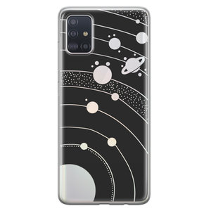 Telefoonhoesje Store Samsung Galaxy A51 siliconen hoesje - Universe space
