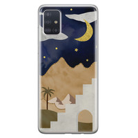 Leuke Telefoonhoesjes Samsung Galaxy A71 siliconen hoesje - Desert night