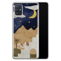 Leuke Telefoonhoesjes Samsung Galaxy A71 siliconen hoesje - Desert night