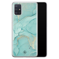 Casimoda Samsung Galaxy A71 siliconen hoesje - Touch of mint