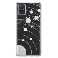 Telefoonhoesje Store Samsung Galaxy A71 siliconen hoesje - Universe space