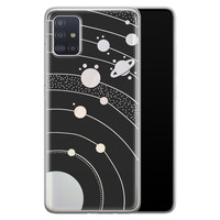 Telefoonhoesje Store Samsung Galaxy A71 siliconen hoesje - Universe space