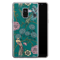 Telefoonhoesje Store Samsung Galaxy A8 2018 siliconen hoesje - Bloomy birds