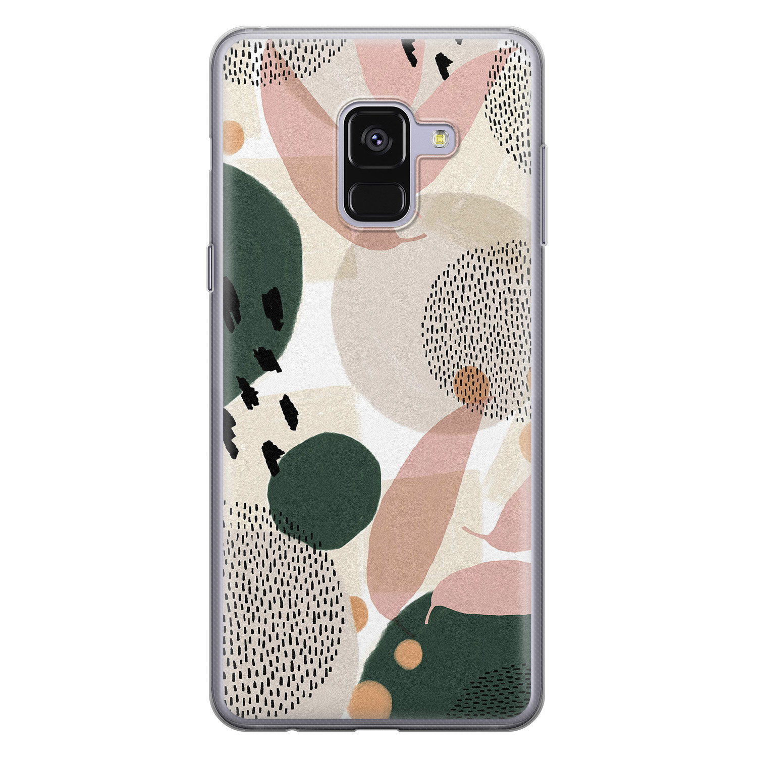 Leuke Telefoonhoesjes Samsung Galaxy A8 2018 siliconen hoesje - Abstract print