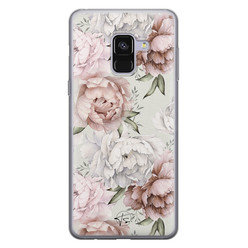 Telefoonhoesje Store Samsung Galaxy A8 2018 siliconen hoesje - Classy flowers