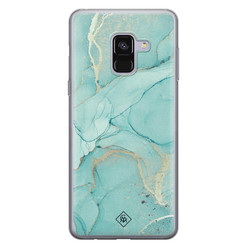 Casimoda Samsung Galaxy A8 2018 siliconen hoesje - Touch of mint