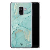 Casimoda Samsung Galaxy A8 2018 siliconen hoesje - Touch of mint