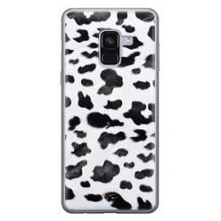 Telefoonhoesje Store Samsung Galaxy A8 2018 siliconen hoesje - Koeienprint