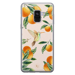 ELLECHIQ Samsung Galaxy A8 2018 siliconen hoesje - Tropical Lemonade