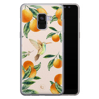 ELLECHIQ Samsung Galaxy A8 2018 siliconen hoesje - Tropical Lemonade