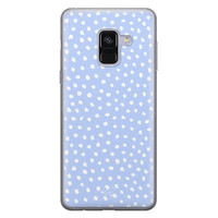 Telefoonhoesje Store Samsung Galaxy A8 2018 siliconen hoesje - Purple dots