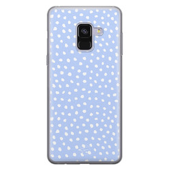 Telefoonhoesje Store Samsung Galaxy A8 2018 siliconen hoesje - Purple dots