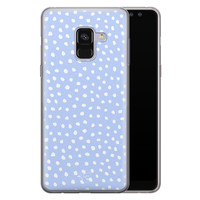 Telefoonhoesje Store Samsung Galaxy A8 2018 siliconen hoesje - Purple dots