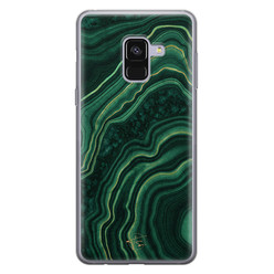 Telefoonhoesje Store Samsung Galaxy A8 2018 siliconen hoesje - Agate groen