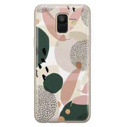 Leuke Telefoonhoesjes Samsung Galaxy A6 2018 siliconen hoesje - Abstract print