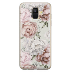 Telefoonhoesje Store Samsung Galaxy A6 2018 siliconen hoesje - Classy flowers