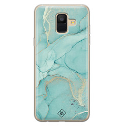 Casimoda Samsung Galaxy A6 2018 siliconen hoesje - Touch of mint