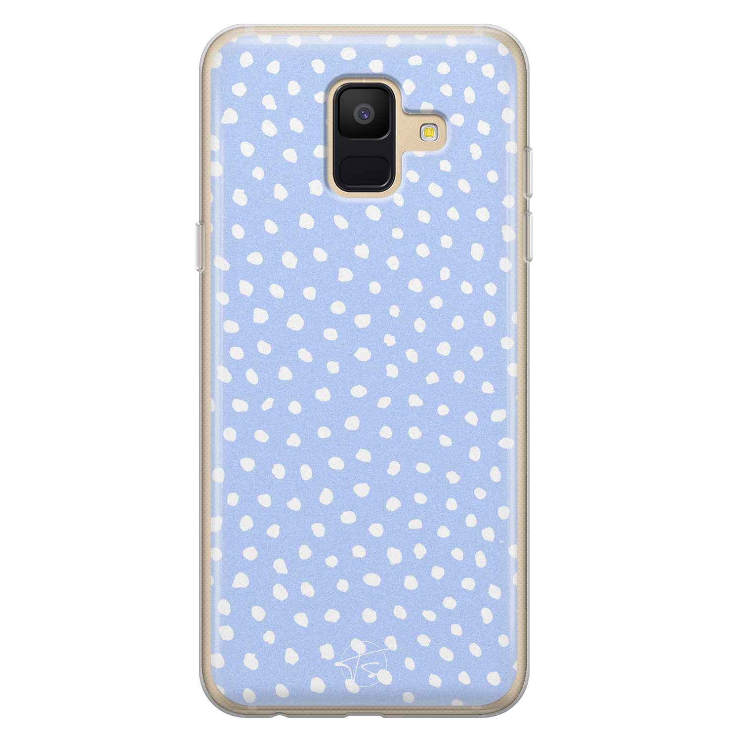 Telefoonhoesje Store Samsung Galaxy A6 2018 siliconen hoesje - Purple dots