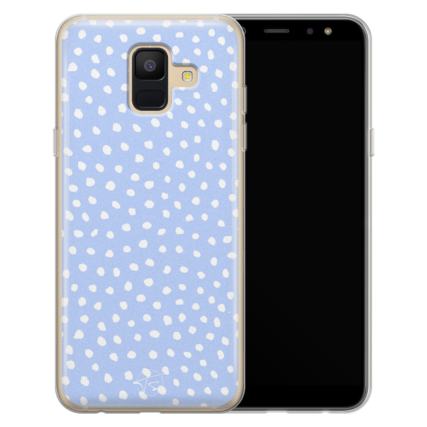 Telefoonhoesje Store Samsung Galaxy A6 2018 siliconen hoesje - Purple dots