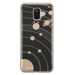 Telefoonhoesje Store Samsung Galaxy A6 2018 siliconen hoesje - Universe space