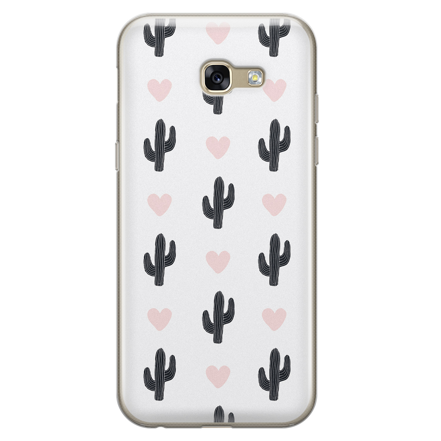 Leuke Telefoonhoesjes Samsung Galaxy A5 2017 siliconen hoesje - Cactus love