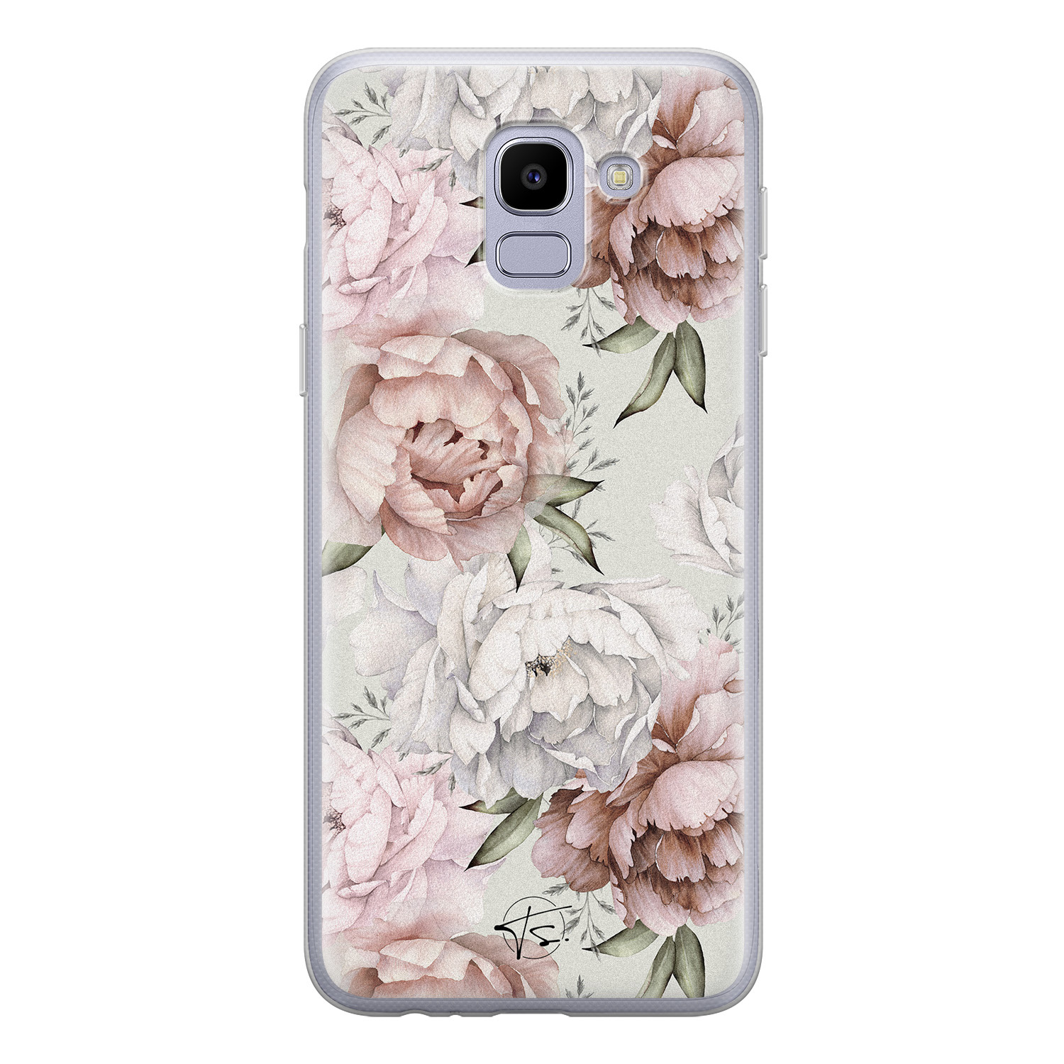 Telefoonhoesje Store Samsung Galaxy J6 2018 siliconen hoesje - Classy flowers