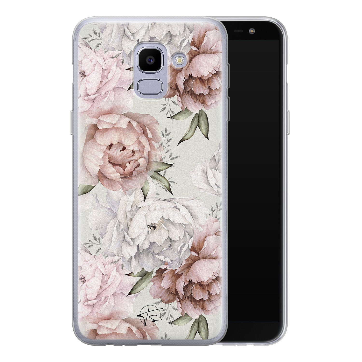 Telefoonhoesje Store Samsung Galaxy J6 2018 siliconen hoesje - Classy flowers