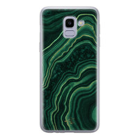 Telefoonhoesje Store Samsung Galaxy J6 2018 siliconen hoesje - Agate groen